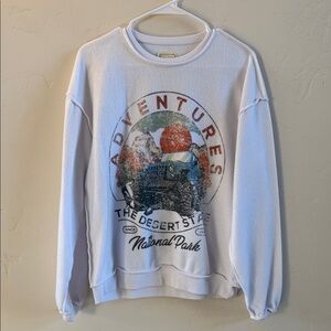 Modish Rebel Adventure Jeep Graphic Crew Neck Sweater